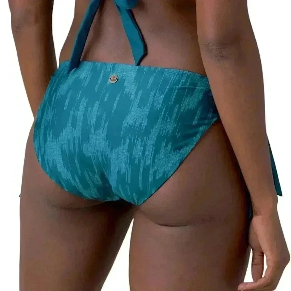 Prana New Swimwear Audrey Bikini Bottom Ikat Print Size XL